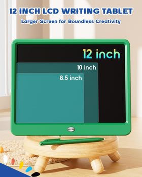Bravokids doodle board in use with stylus demonstrating mess-free creativity