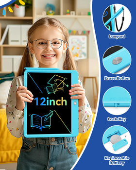 Bravokids durable blue tablet with rounded corners for safe play.