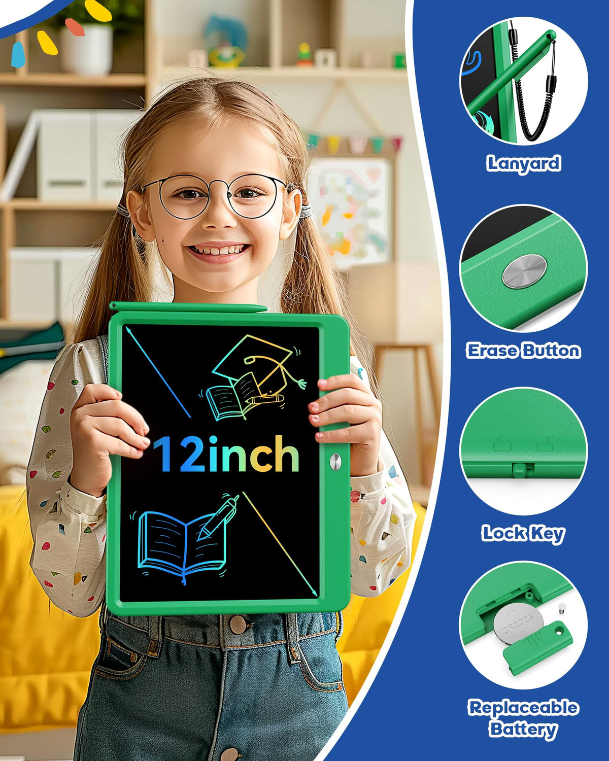 Bravokids erase button showing quick screen clearing for new sketches