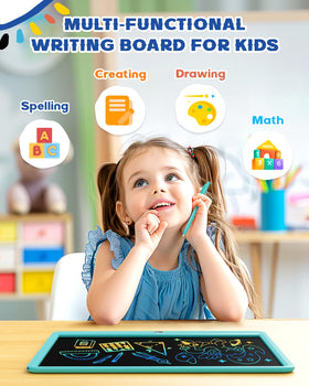 Bravokids erase button lets quick clean slate for repeated practice.