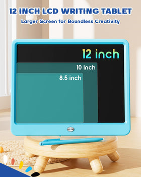 Bravokids blue LCD color screen display for vivid, ink-free sketches.