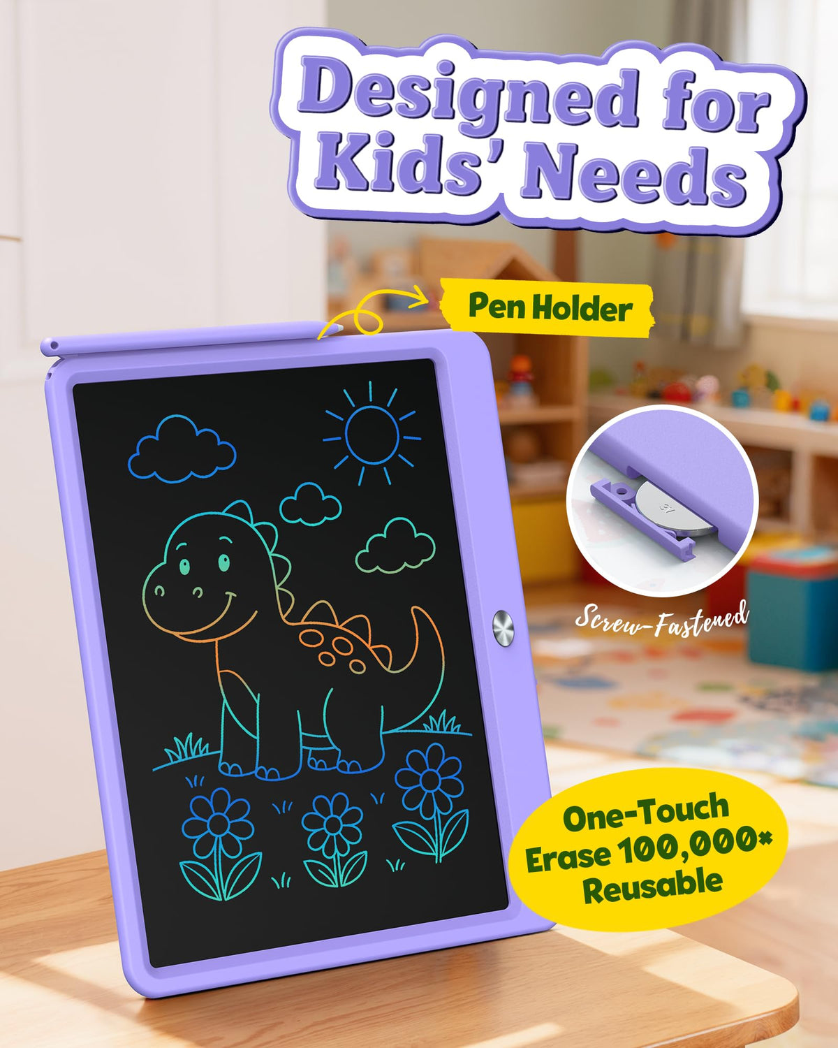 Bravokids lock key close-up to save drawings for later viewing.