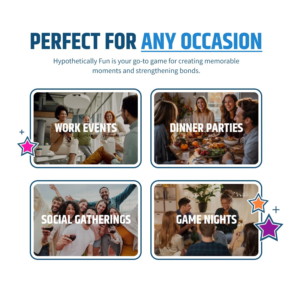 Group setup by Hypothetically Fun invites shared stories around the table.