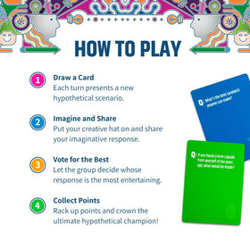 Silly question card from Hypothetically Fun sparks lighthearted moments.