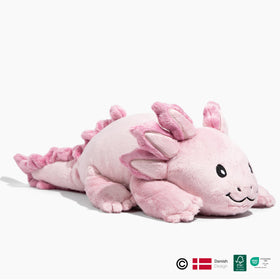Brease soft premium materials axolotl dragon plush, closeup showing softness and durability.