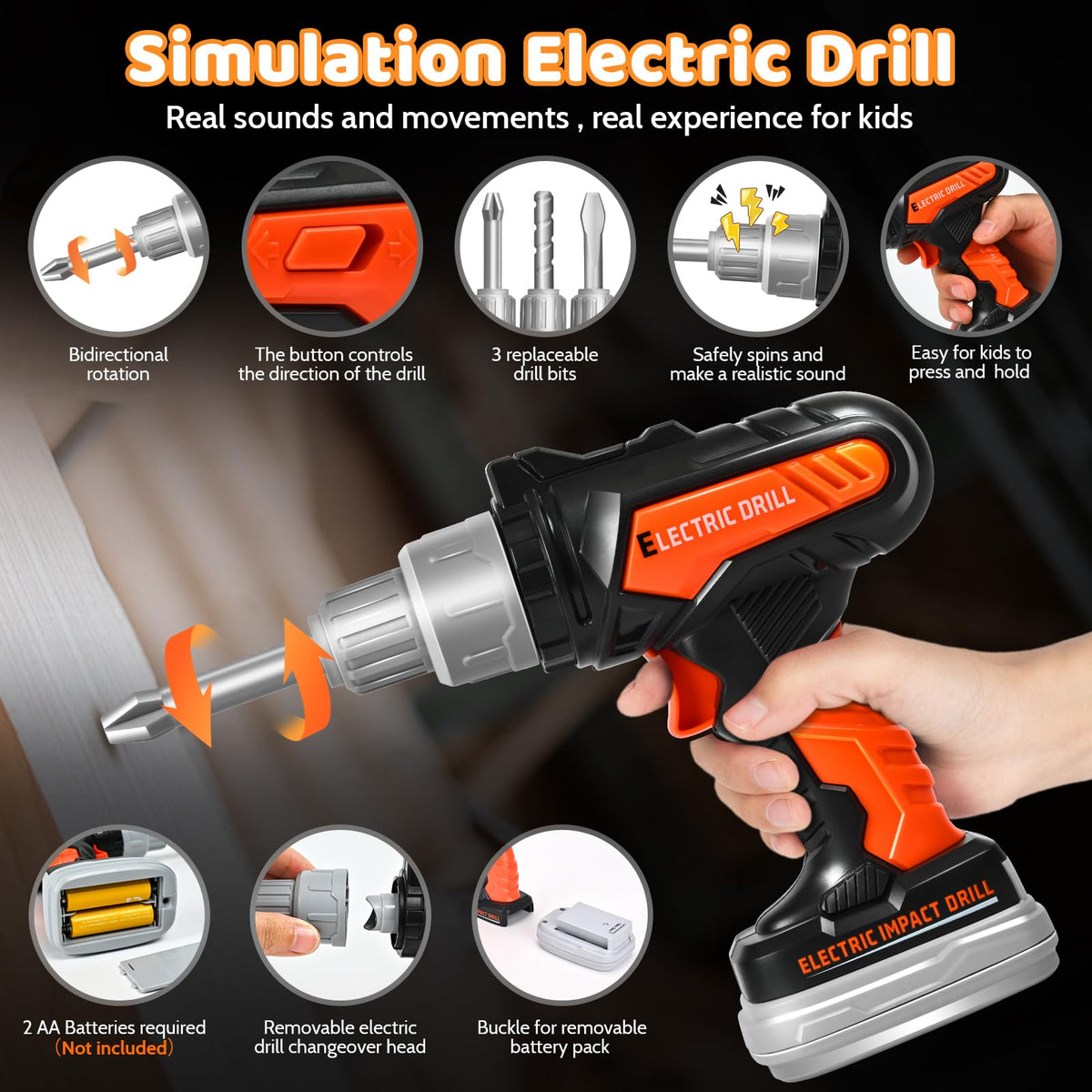Breibowski adjustable tool belt keeps tools secure during play
