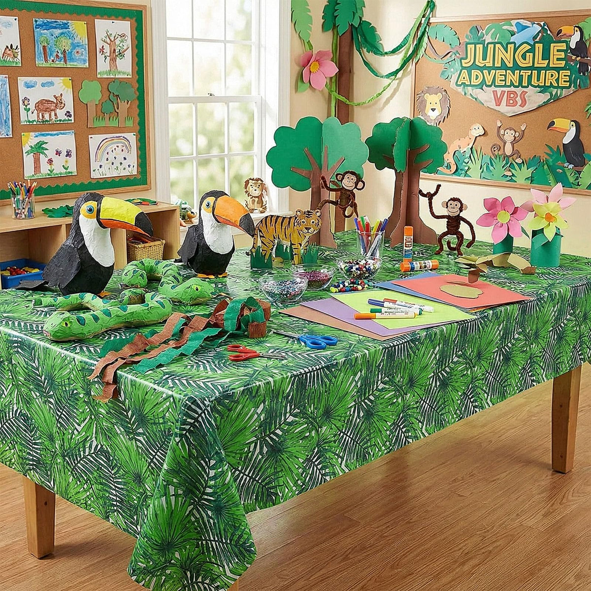 Breling easy-clean tablecloth for quick wipe-down after events.