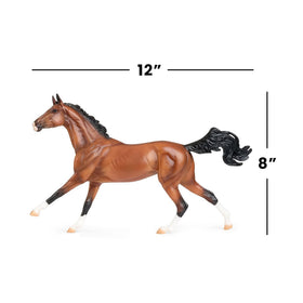 Breyer Adamek Akhal-Teke figure packaging view aids gifting inspiration.