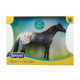 Breyer Blue Roan Appaloosa in a dynamic pose from the Freedom Series