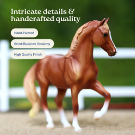 Breyer display-ready horse figurines enhance shelf presence.