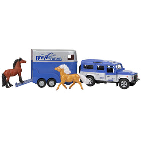 Breyer Farms Land Rover front doors open for interactive play.
