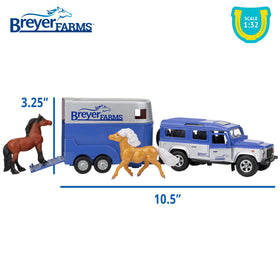 Breyer Farms travel playset ready for on-the-go adventures.