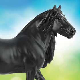 Breyer Kiss Me Kat B-TR-10717 black harness action ready for storytelling.