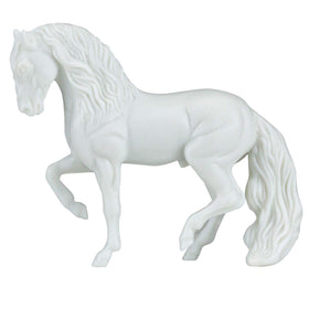 Breyer Stablemates Andalusian base coat ready for vibrant finishing