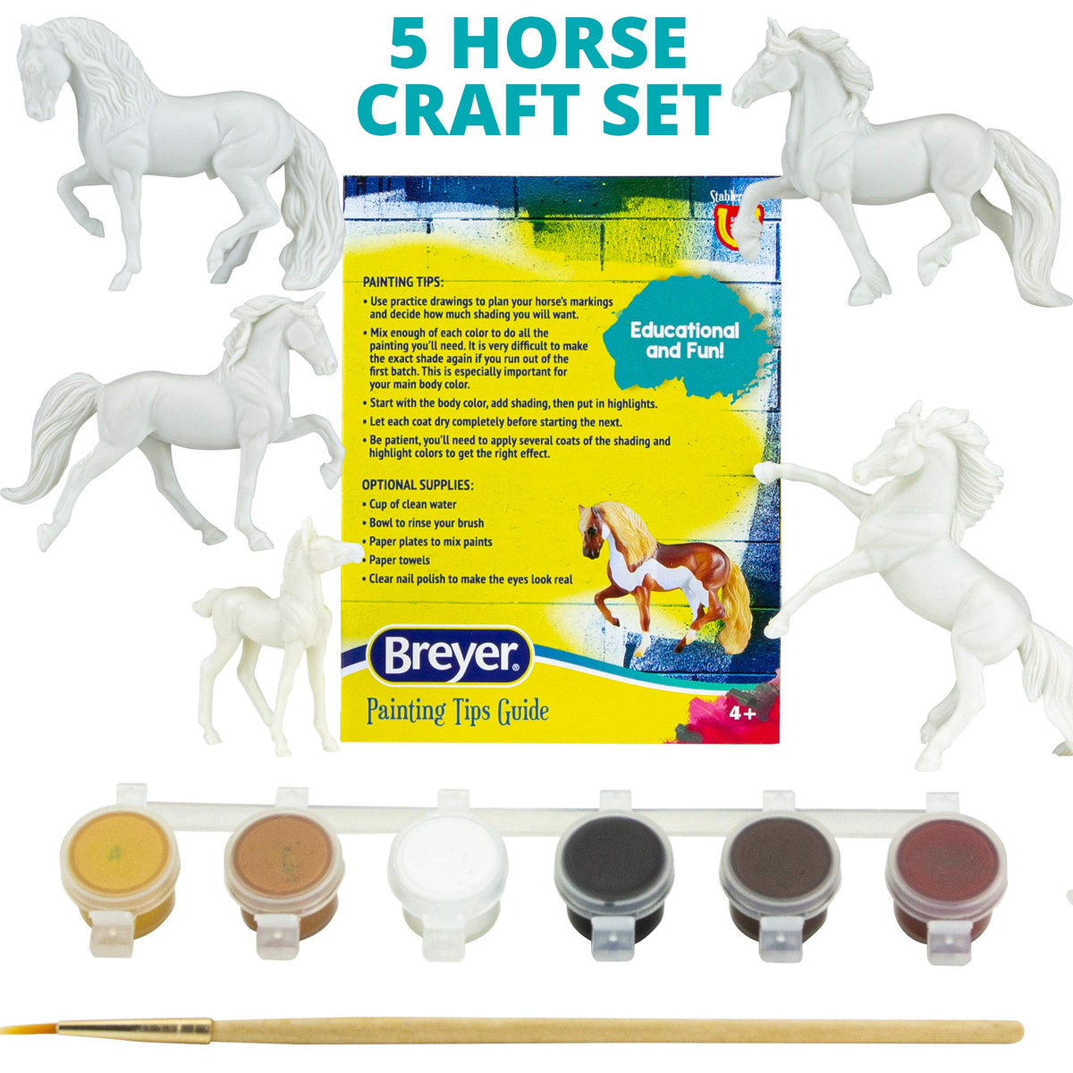 Breyer Stablemates Arabian horse paint kit lets kids customize a classic collectible