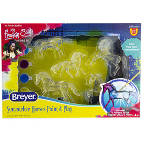 Breyer Stablemates Suncatcher Horses set glows in sunlight, inviting creative play and collection