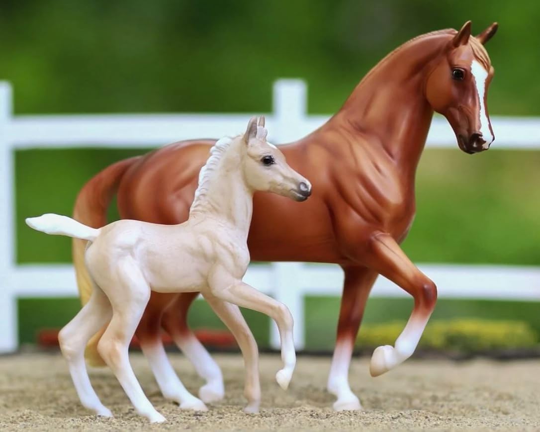 Breyer Warmblood stallion figure with lifelike anatomy for display collections.