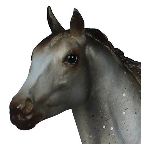Breyer Wild Blue portrait model close-up shows hand-painted details for realistic play.