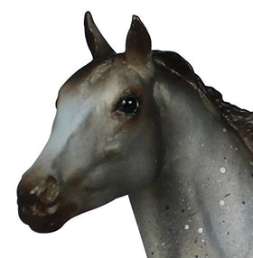 Breyer Wild Blue portrait model close-up shows hand-painted details for realistic play.