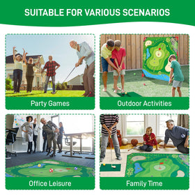 Brezzolife ground stakes secure the mat for stable outdoor use