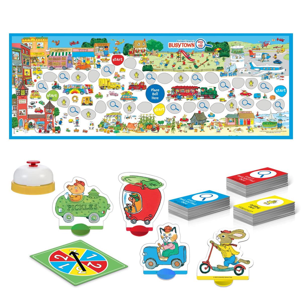 Briarpatch Busytown card flip showing the reveal mechanic to support memory.