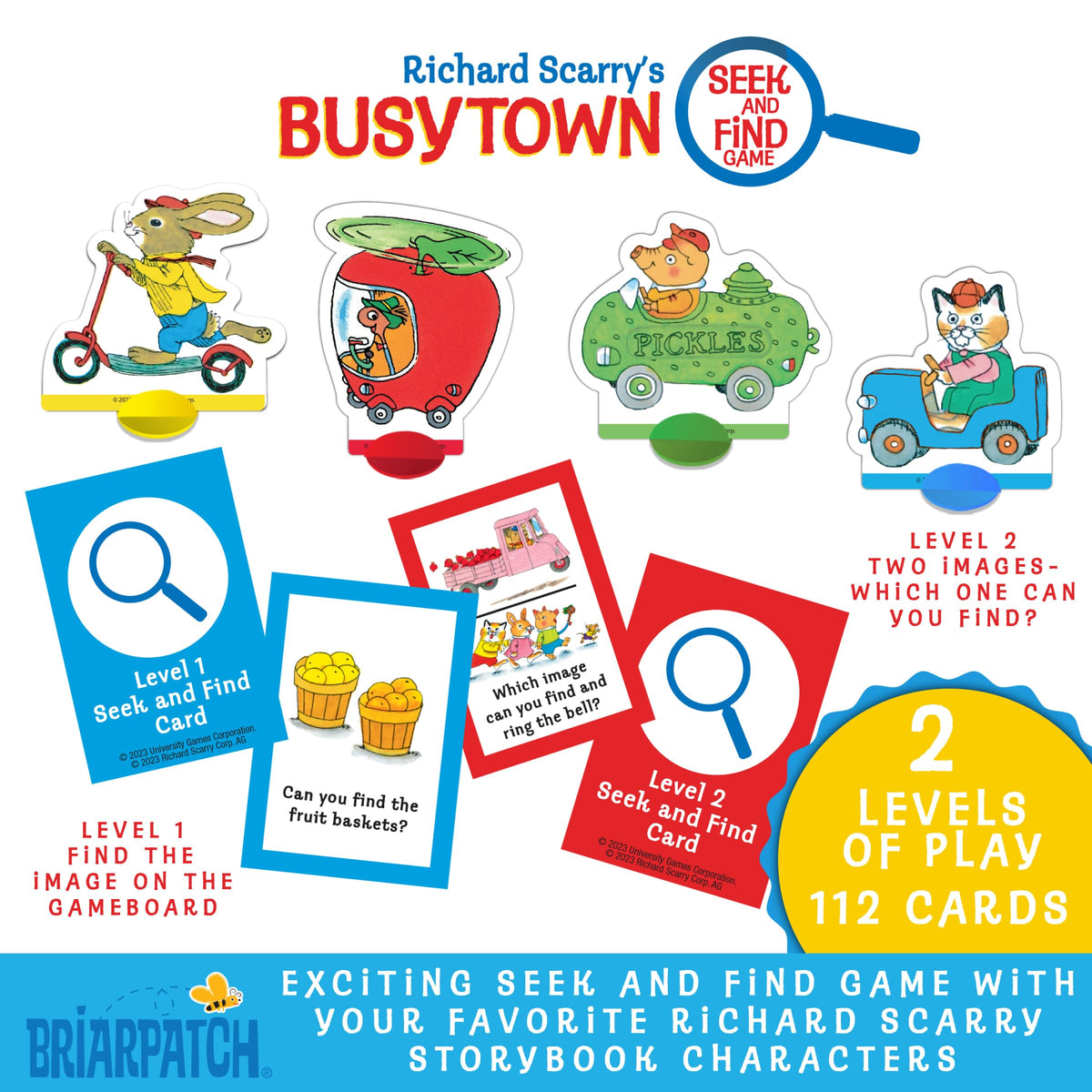 Briarpatch Busytown game parts are sturdy for little hands.