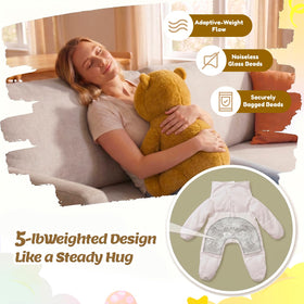 BRICHOEE Capybara weighted plush, reinforced stitching for durability and long-lasting hugs.