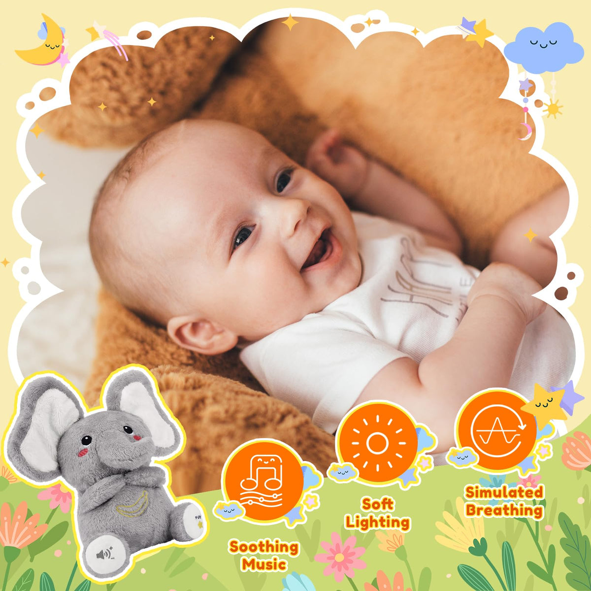 BRICHOEE cuddle-worthy companion ideal as a comforting office or nursery buddy.