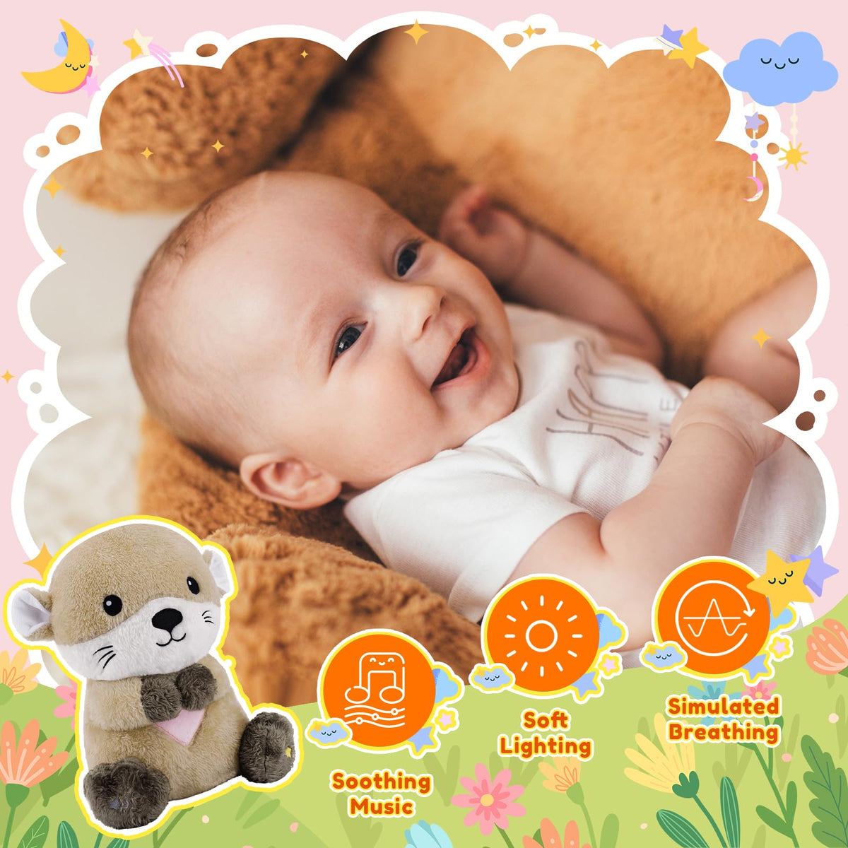 BRICHOEE otter bedtime companion for gentle routines.