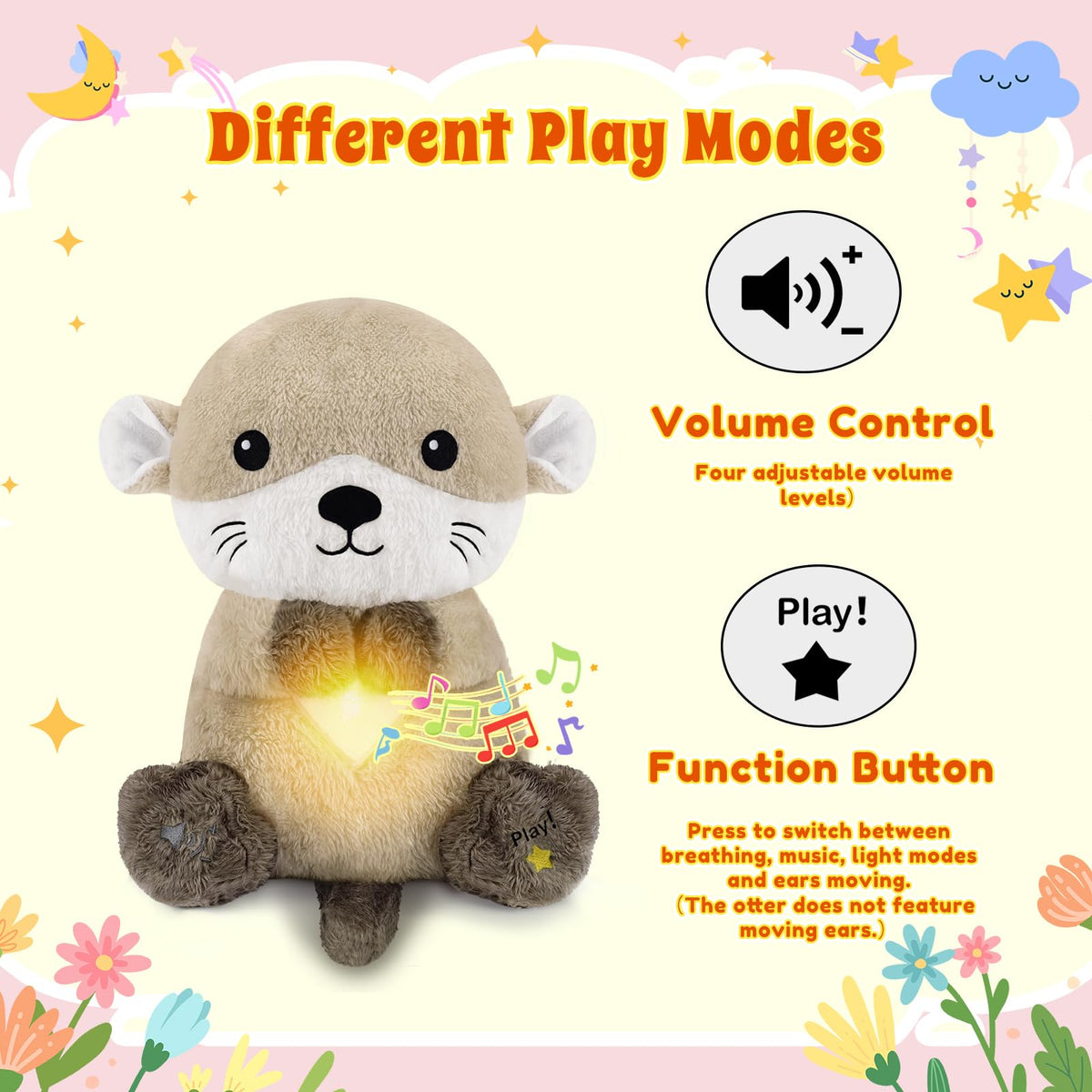BRICHOEE otter multi-sensory design combines sight, touch, and sound.