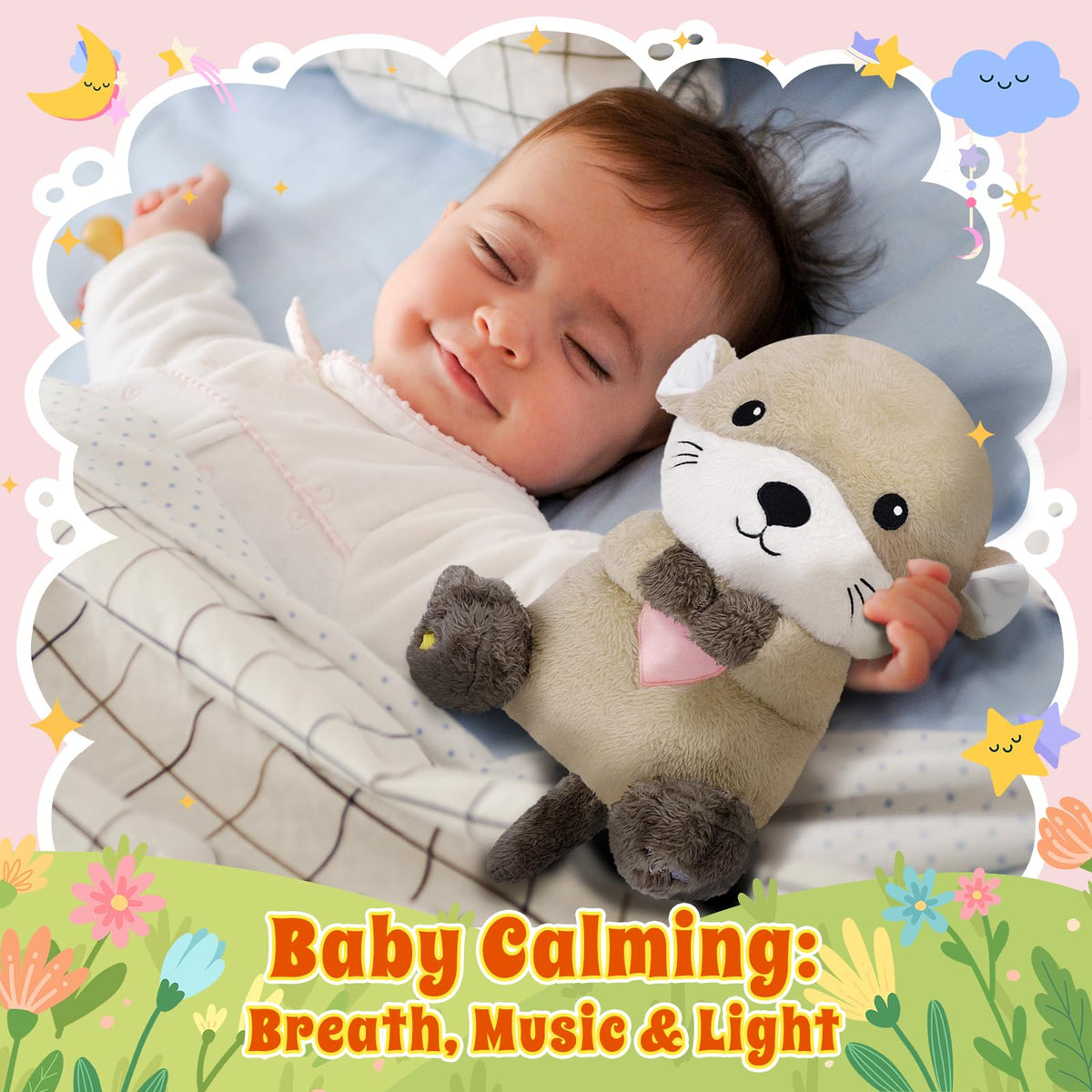 BRICHOEE otter travel-friendly plush supports on-the-go calm.