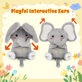 BRICHOEE portable plush elephant travels easily for on-the-go comfort.