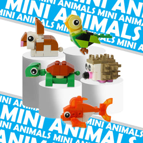 Brick Loot ten-pack mini-builds image illustrating gift-ready STEM learning.