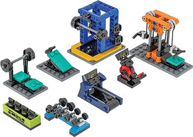 Brick Loot Brick City Gym display setup shows durable mini bricks in action.