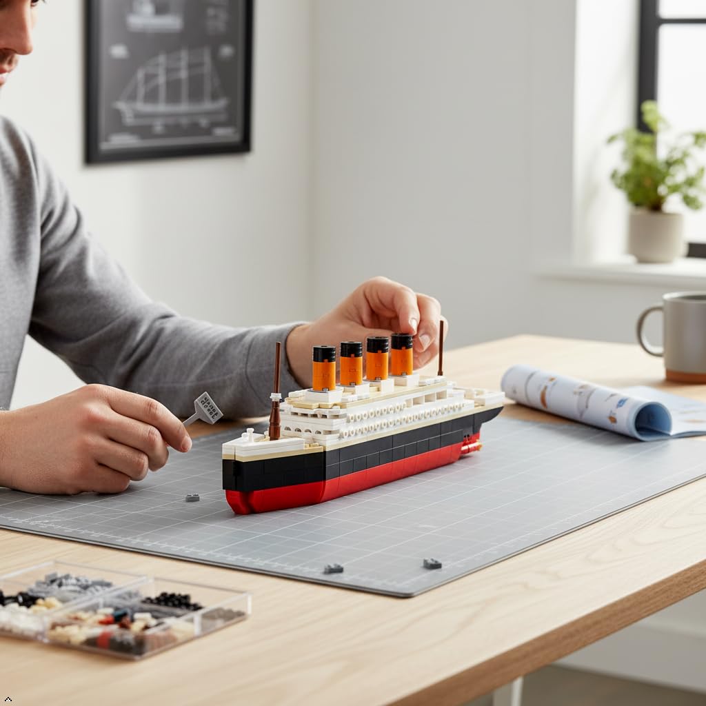 Brick Loot Titanic Building Set assembly-ready pieces illustrate hands-on learning.
