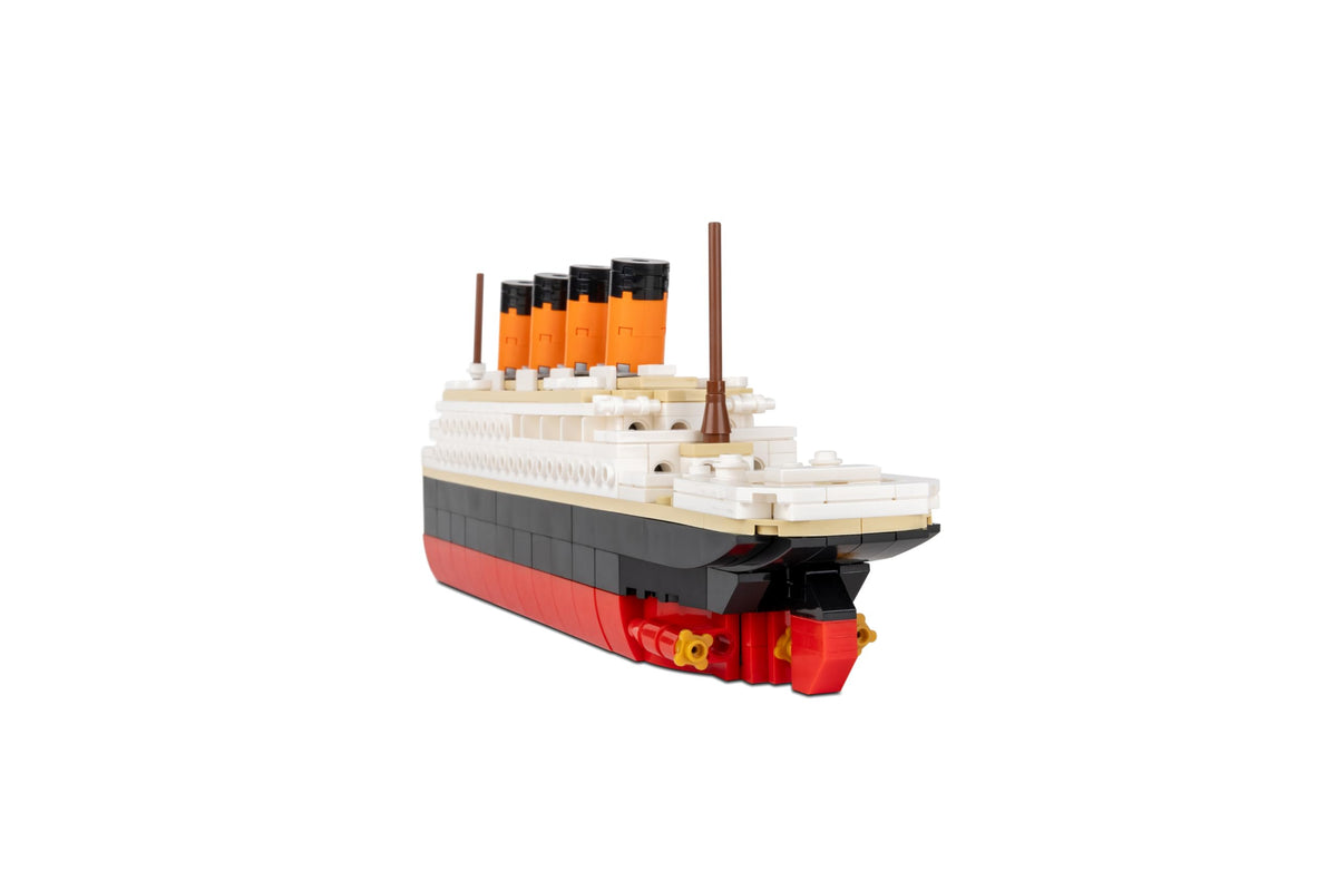 Brick Loot Titanic Building Set compact display measures 12.5 inches by 4.5 inches.