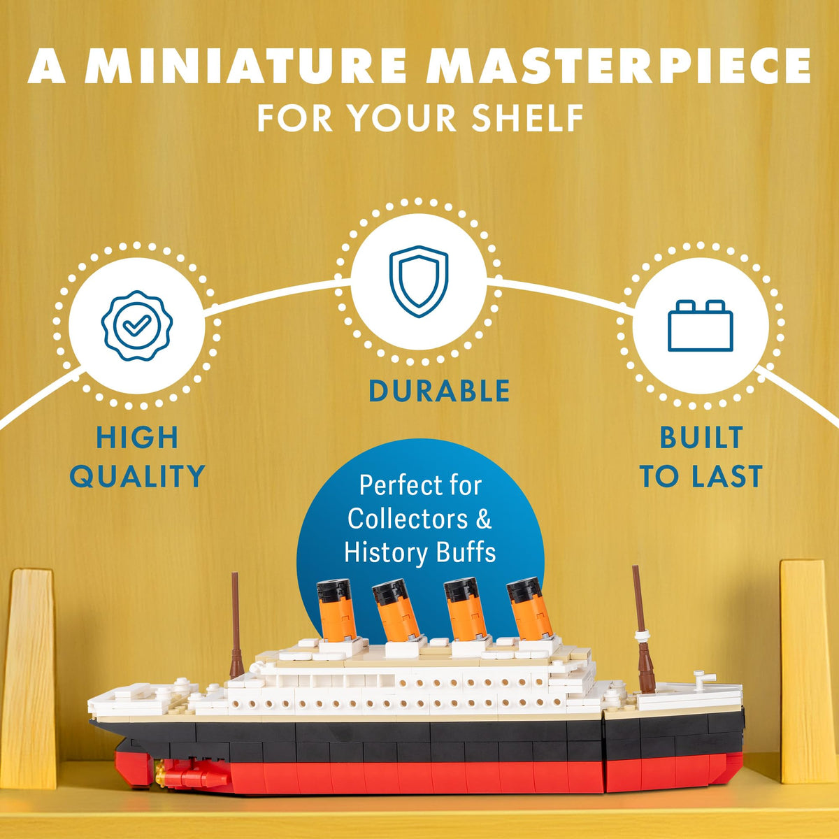 Brick Loot Titanic Building Set gift-ready packaging for ship lovers.
