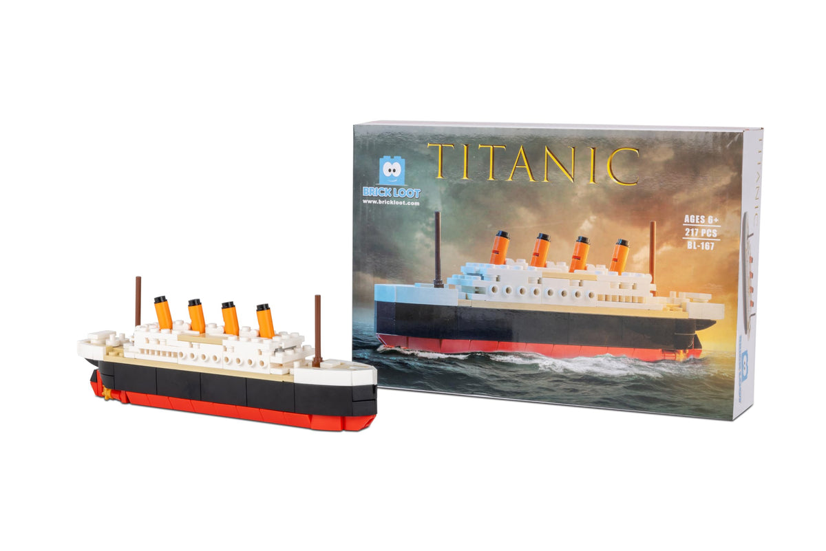 Brick Loot Titanic desk collection dream for display shelves and conversations.