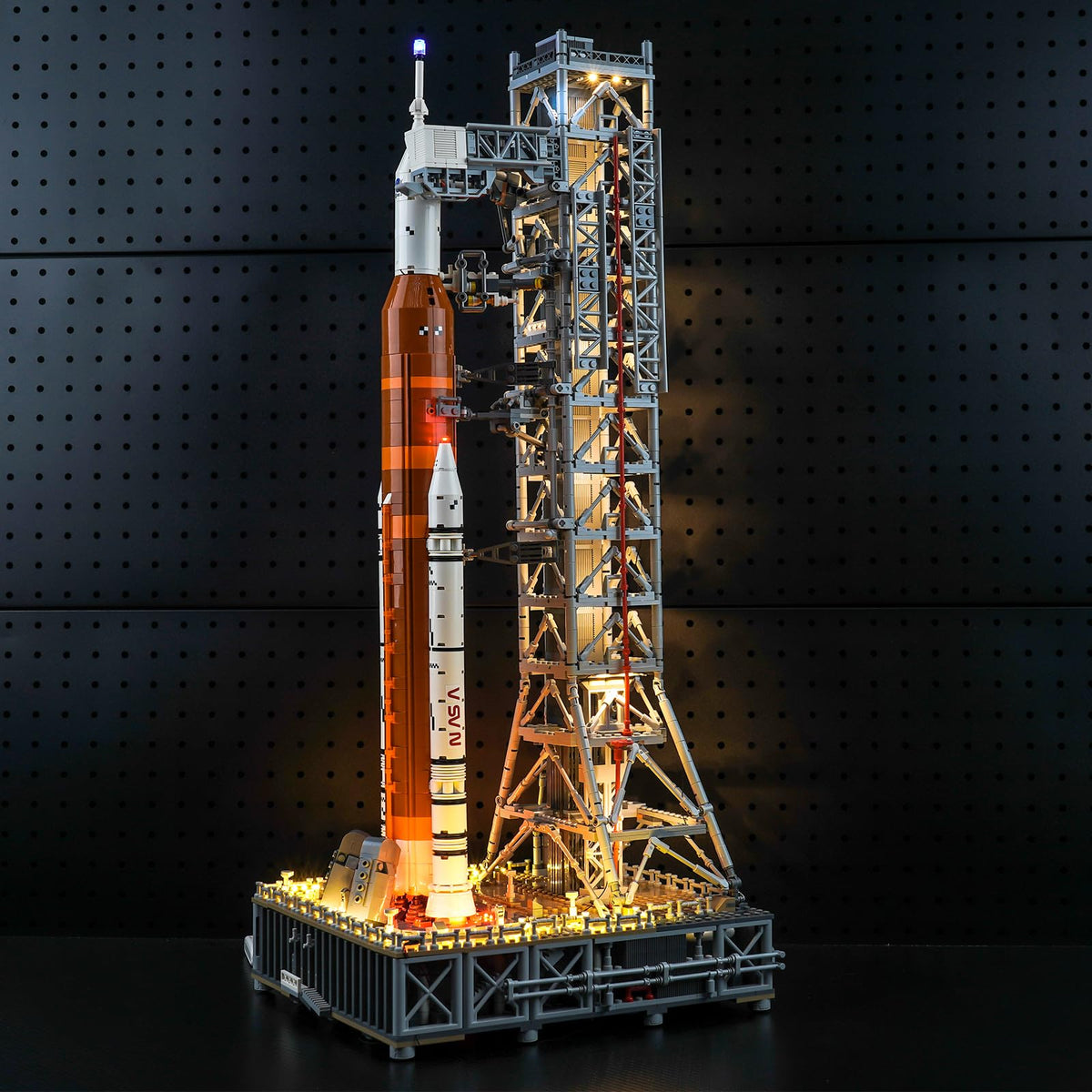 BrickBling LED light kit for LEGO 10341 Artemis SLS enhances display with glow