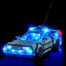 BrickBling Time Machine LED light for 77256 brightens the display and highlights key details.