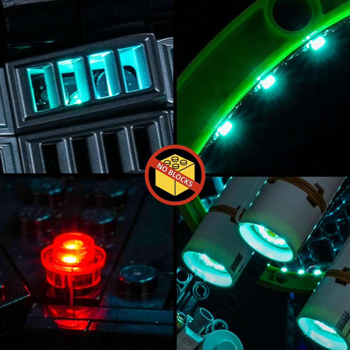 BrickBling lights enhance displays by revealing hidden details and creating subtle ambience