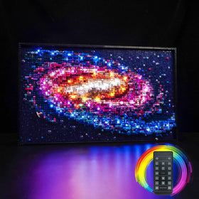 BrickBling LED Lights for Milky Way model illuminate fine details and boost display impact