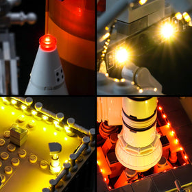 Optional battery power for BrickBling light kit and flexibility