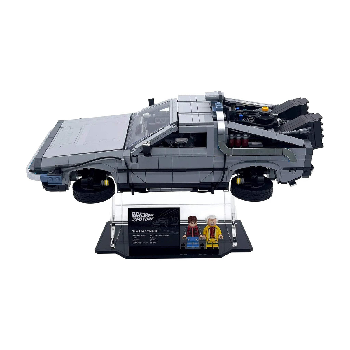 Brickcessories 4.5mm acrylic provides rigid, bow-free support.