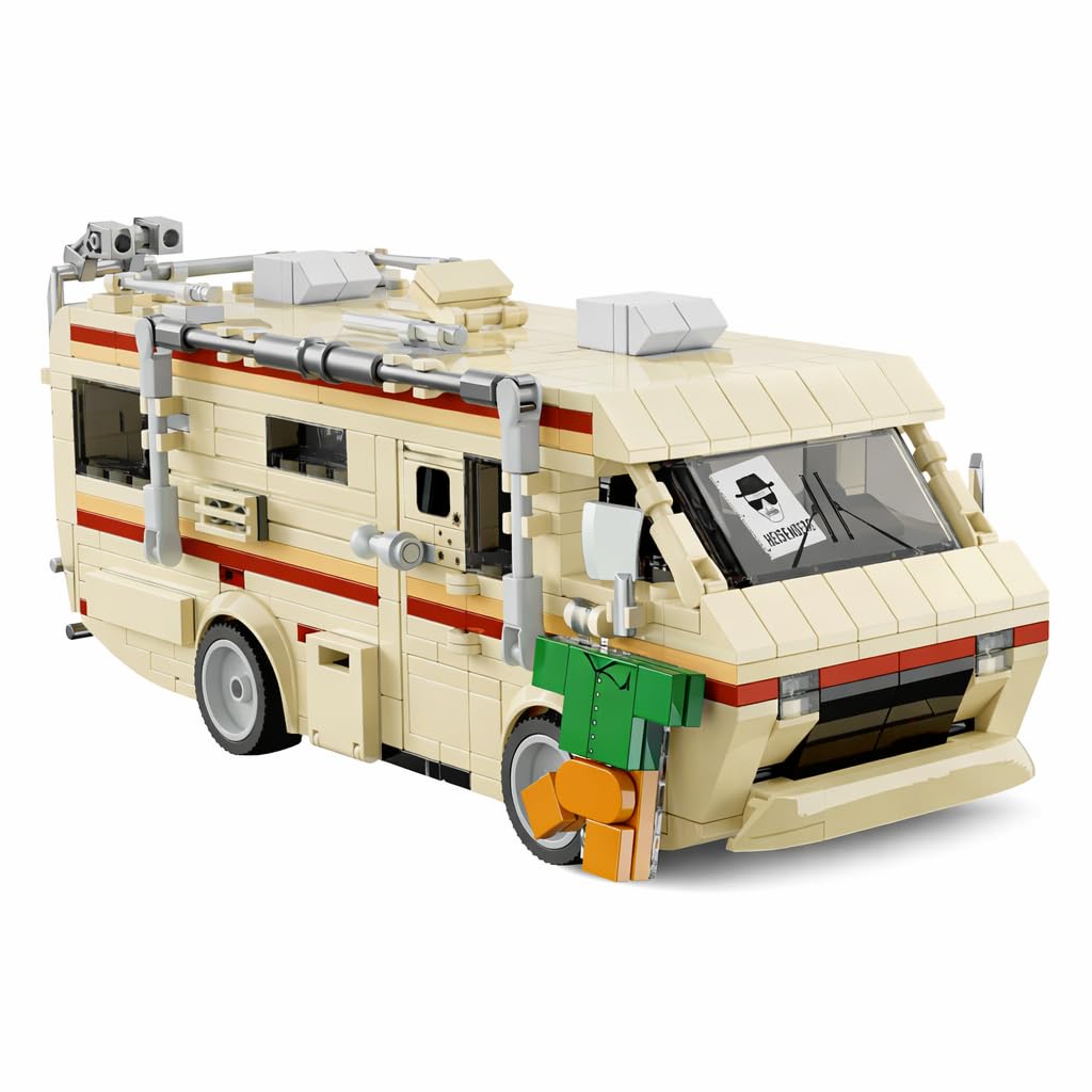 Brickcraft Breaking Bad RV secret lab interior reveals hidden setup for immersive display.