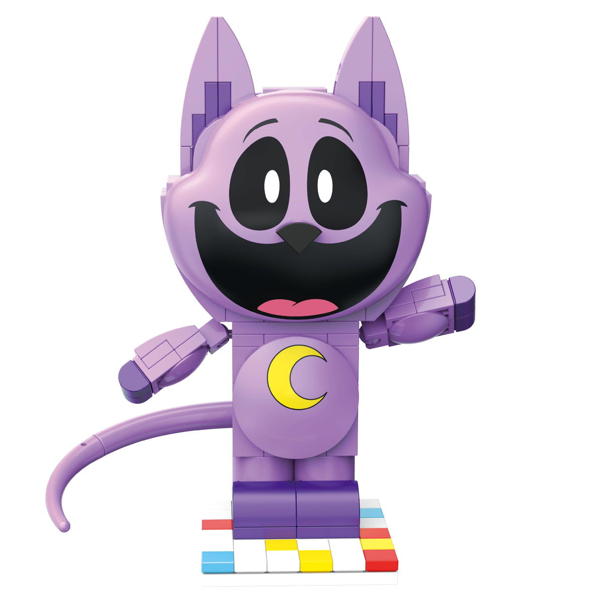 BrickCraft CatNap poseable with tail demonstrates dynamic posing options.