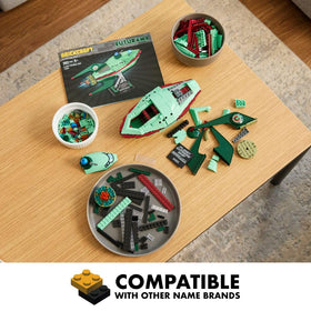 Brickcraft Futurama Planet Express Ship gift-ready display for fans