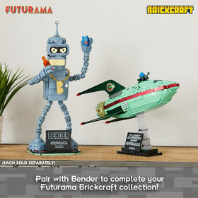 Brickcraft Futurama Planet Express Ship hands-on display for interactive fun