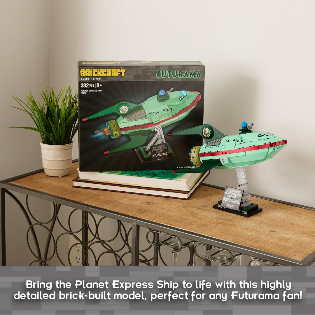Brickcraft Futurama Planet Express Ship rear booster highlight for dramatic lift
