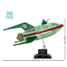 Brickcraft Futurama Planet Express Ship top turret close-up for dynamic pose